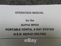 Portable dental x-ray machines Military Dynarad company Never used with manuals