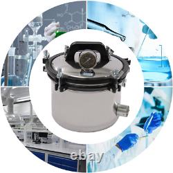 Professional 8L Steam Autoclave Sterilizer for Lab Equipment Culture Medium NEW