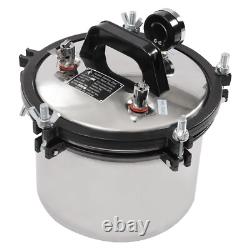 Professional 8L Steam Autoclave Sterilizer for Lab Equipment Culture Medium NEW