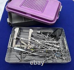Professional set of Cardiovascular Surgical Instruments with Genesis Tray & Case