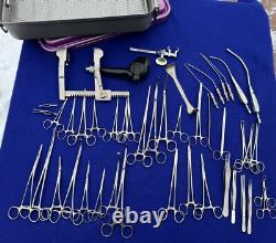 Professional set of Cardiovascular Surgical Instruments with Genesis Tray & Case
