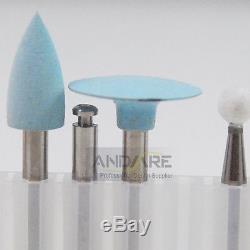 RA 0409 Enamel and Porcelain Tooth Polishing Kits Used for Low-Speed 9 Pcs
