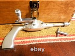 RARE 50s ORTHOPEDIC BONE DRILL & 3 CLAMP SET ORIG BOX US ENLISTED MEDICAL ARMY