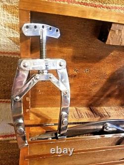 RARE 50s ORTHOPEDIC BONE DRILL & 3 CLAMP SET ORIG BOX US ENLISTED MEDICAL ARMY