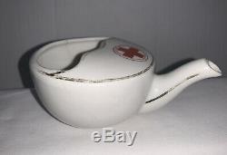 Red Cross Sipping Cup, Ceramic Or Porcelain Medical Sipping Cup RARE WW1
