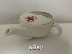 Red Cross Sipping Cup, Ceramic Or Porcelain Medical Sipping Cup RARE WW1
