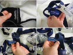 ResMed CPAP with everything MACHINE, BOOKLETS, 3 MASK. And Travel Bag