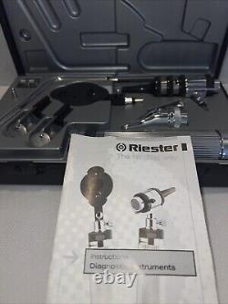 Riester Econom Diagnostic Instruments Set Battery Handle, Accessories And Heads