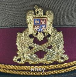 Romania army military equipment Officer medical service beautiful visor hat