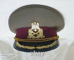 Romania army military equipment Officer medical service beautiful visor hat