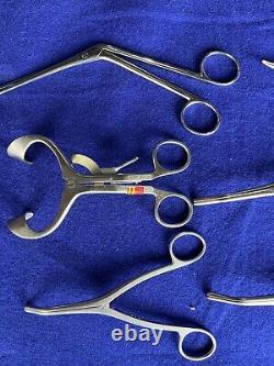 Set of 10 JARIT Ear Nose and Throat Professional Medical Instruments