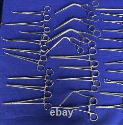 Set of 100 Professional Surgical Medical Instruments With Tray EXC. Condition