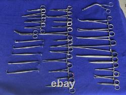 Set of 125 Professional Surgical Medical Instruments With Tray EXC. Condition