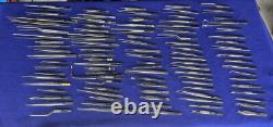 Set of 125 Professional Surgical Medical Instruments With Tray EXC. Condition