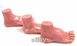 Set of 3 ANATOMICAL FEET Medical Flat, Normal & Arched Foot Plastic Models Y99