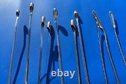 Set of 7 Desjardins Gall Duct Probes & Set of 3 Cystic Duct Scoops V. Mueller