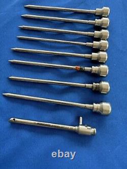 Set of 9 Dyonics Laparoscopic Instruments