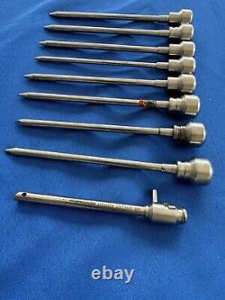 Set of 9 Dyonics Laparoscopic Instruments