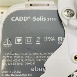 Smiths Medical CADD Solis 2110 Infusion Pump Mfg 2018-03-01 withMounting Bracket