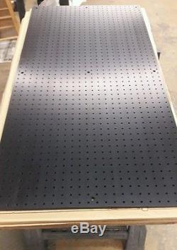 Solid Aluminum Optical Breadboard 24 x 48 x 1/2 bench plate. 1/4-20 tapped