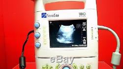 SonoSite 180 Plus Portable Ultrasound System with Transducer/Probes/Charge WORKING