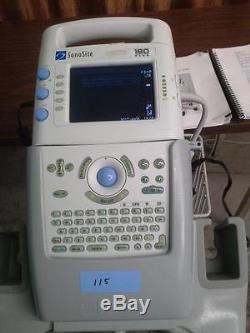 SonoSite 180 Plus Portable Ultrasound with L38/10-5 MHz Transducer and Stand