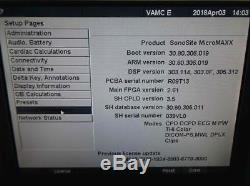 SonoSite MicroMaxx P08840-02 Ultrasound System with HFL38/13-6 MHz Transducer