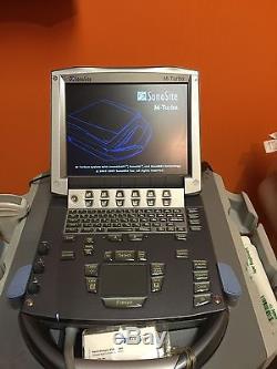 Sonosite M Turbo Ultrasound with Convex C60+Vascular L38 Trasducers+cart+printer
