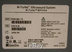 Sonosite M-Turbo portable ultrasound with 2 transducers