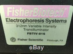 Spectroline Fisher Biotech Ultraviolet UV 312nm Transilluminator FBTIV-816