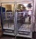 Stainless Steel Dog Kennel / Cage 60' Deep X 38 Wide Bank Of 5