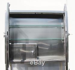 Stainless Steel Medical Storage Cabinet, Kennedy Style, with Narcotics Locker