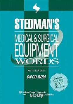 Stedmans Medical Surgical Equipment Words, Fifth Editio VERY GOOD