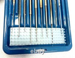 Storz ENT Ear Pick Set, ENT Instrument Set Otology Curette Set with Case