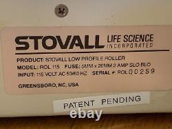 Stovall ROL115 Low Profile Bottle Roller Laboratory Equipment 30-Day Warranty