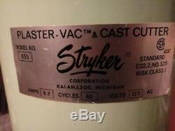 Stryker 855 Plaster Surgical Vacuum & Cast Cutter 9003-210 Medical Equip. System