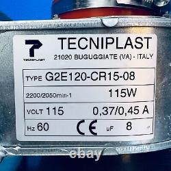 Tecniplast G2E120-CR15-08 AC Centrifugal Fan 2200/2050Min-1 115W 0.37/0.45A 304L