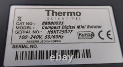 Thermo Scientific CAT NO. 88880025 Compact Digital Mini Rotator Laboratory Equip