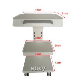 Three-Layer Mobile Dental Trolley Cart Built-in Socket Medical Trolley Equipment