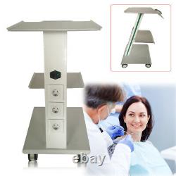 Three Layers Lab Dental Mobile Trolley Medical Cart Salon Equipment & Foot Brake