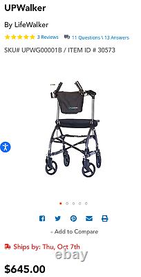 UPWalker Upright Walker Walking Aid Medical Equipment