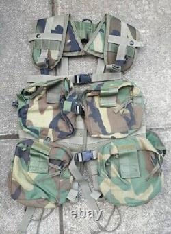 US Woodland Modular Lightweight Load Carrying Equipment Medical Molle Waistcoat