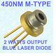 USED 2w blue laser diode m140 M-type 445nm 450nm blue beam laser diode
