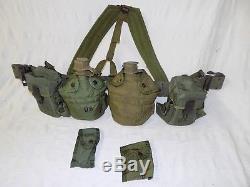 USGI Alice Equipment Belt Suspenders and Ammo Medic Canteen Pouches Set
