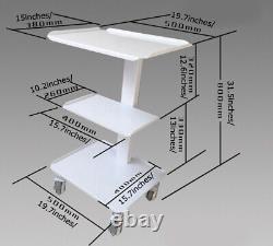 Used Mobile Steel Medical Cart for Dental Trolley Home Equipment with 4 Wheels