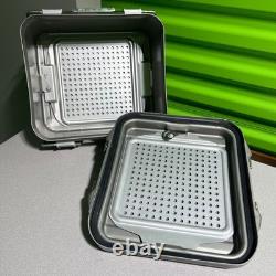 V Mueller Genesis Baxter Surgical Sterilization Container Neuro ACD Tray 12x10x6