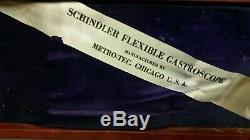 VINTAGE SCHINDLER FLEXIBLE GASTROSCOPE OPERATING Medical Equipment Doctor Kit