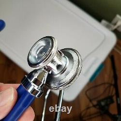 VINTAGE Stethoscope Blue Tubing Taiwan Doctor Medical Equipment FC
