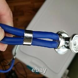 VINTAGE Stethoscope Blue Tubing Taiwan Doctor Medical Equipment FC