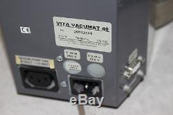 VITA VACUMAT 40 110V 50/60 HZ DENTAL VACUUM With NEUBERGER D-79112 PUMP (4 parts)